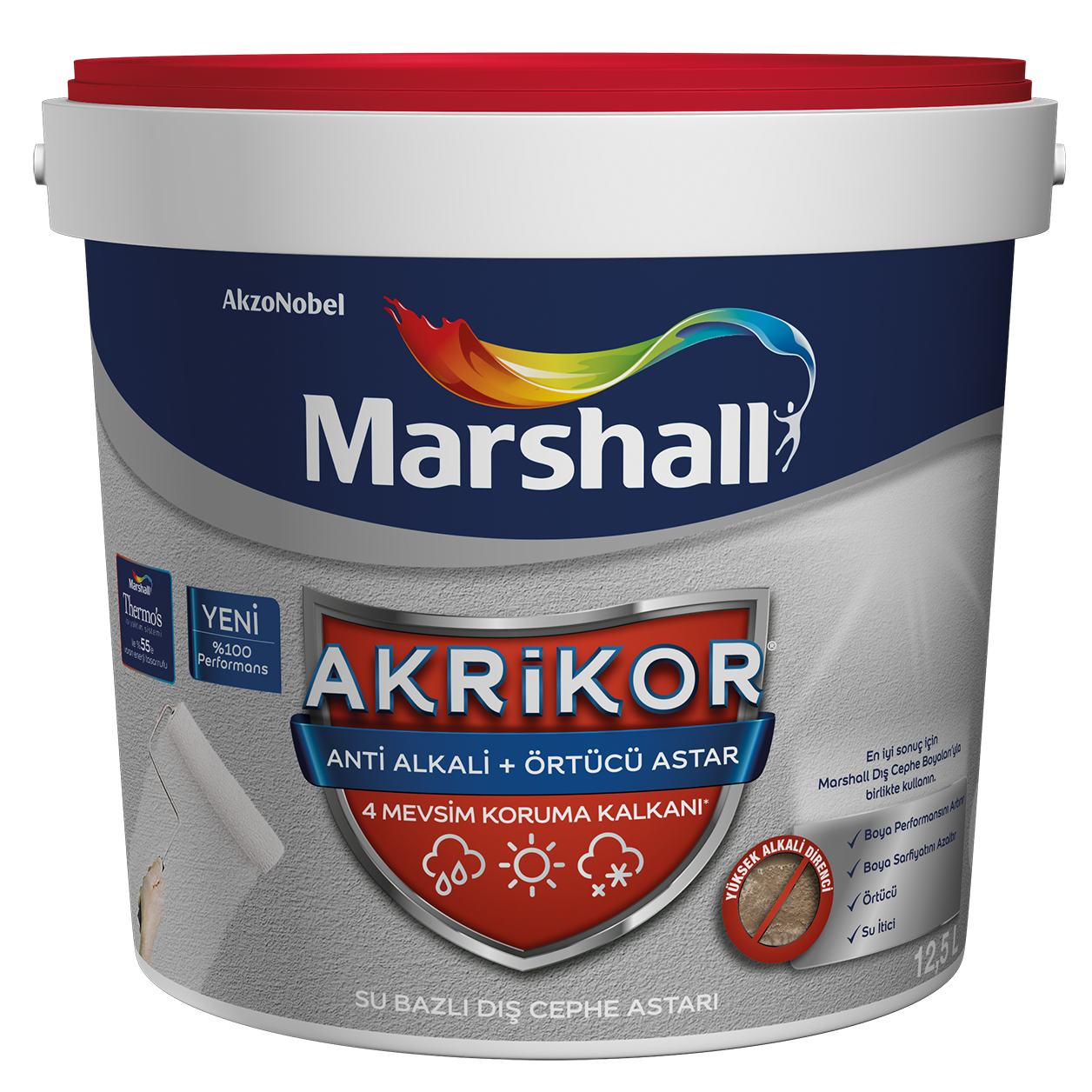 Marshall Akrikor Anti Alkali + Örtücü Dış Cephe Astarı